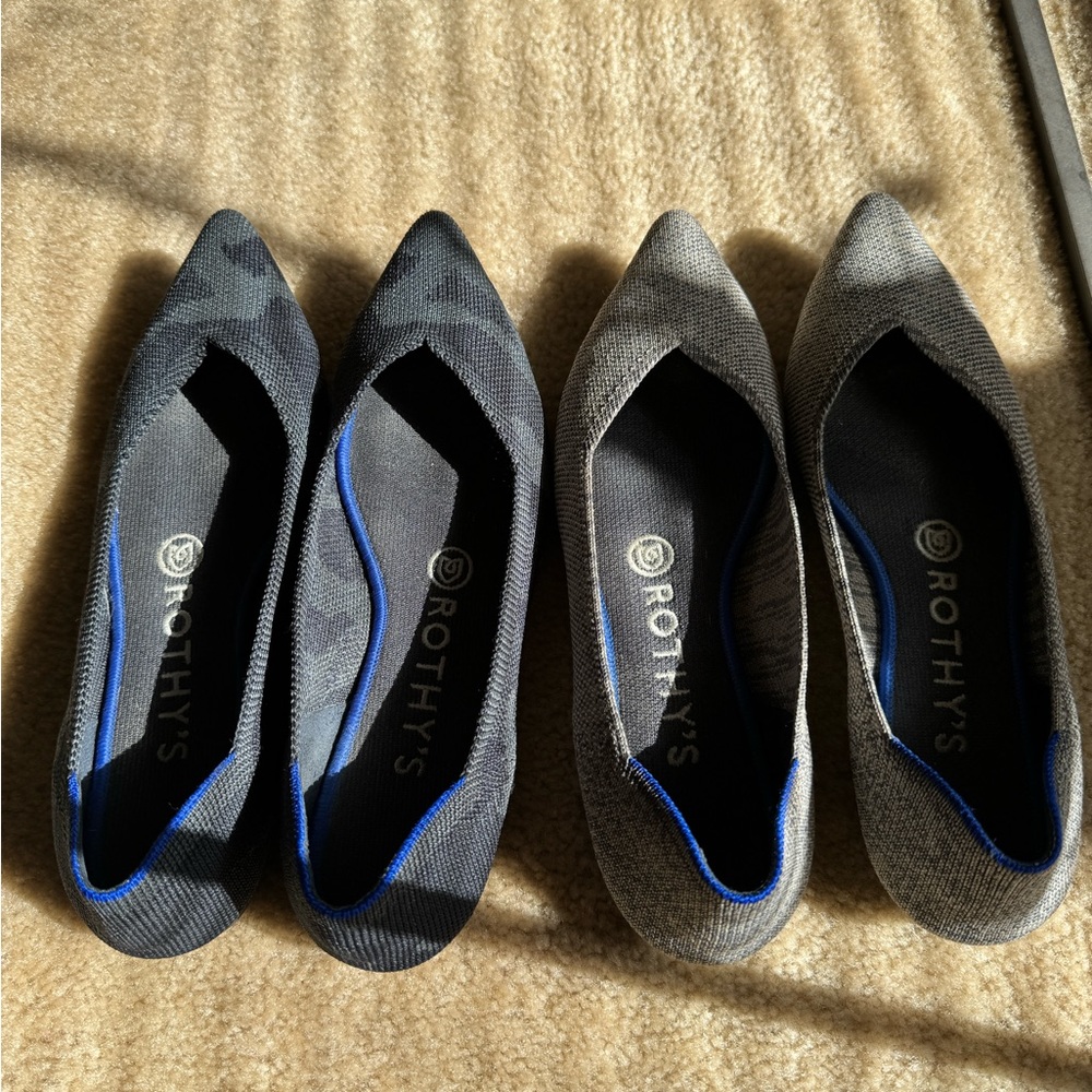 Rothy’s the point flats x2